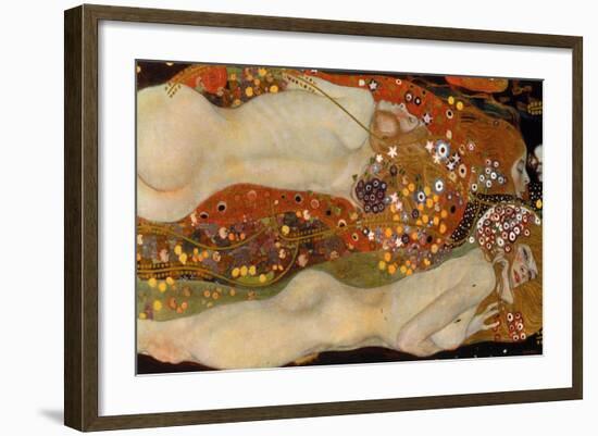 Water Serpents II, (Friends) 1904-07-Gustav Klimt-Framed Giclee Print