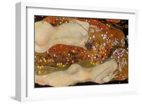 Water Serpents II, (Friends) 1904-07-Gustav Klimt-Framed Giclee Print