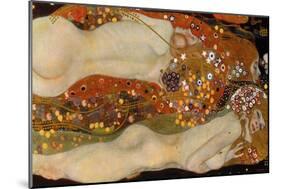 Water Serpents II, (Friends) 1904-07-Gustav Klimt-Mounted Giclee Print