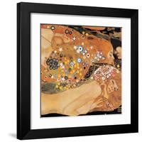 Water Serpents II-Gustav Klimt-Framed Art Print