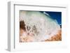 Water shot of a tubing shore break wave crashing onto a Hawaiian beach-Mark A Johnson-Framed Photographic Print