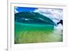 Water shot of a tubing wave off a Hawaiian beach-Mark A Johnson-Framed Photographic Print