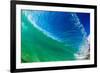 Water shot of a tubing wave off a Hawaiian beach-Mark A Johnson-Framed Photographic Print