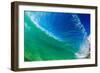 Water shot of a tubing wave off a Hawaiian beach-Mark A Johnson-Framed Photographic Print