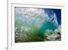 Water shot of a tubing wave off a Hawaiian beach-Mark A Johnson-Framed Photographic Print