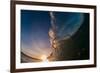 Water shot of a tubing wave off a Hawaiian beach-Mark A Johnson-Framed Photographic Print