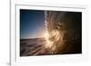 Water shot of a tubing wave off a Hawaiian beach-Mark A Johnson-Framed Photographic Print