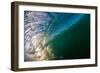 Water shot of a tubing wave off a Hawaiian beach-Mark A Johnson-Framed Photographic Print