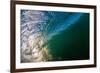 Water shot of a tubing wave off a Hawaiian beach-Mark A Johnson-Framed Photographic Print