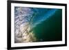 Water shot of a tubing wave off a Hawaiian beach-Mark A Johnson-Framed Photographic Print