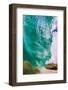 Water shot of a tubing wave off a Hawaiian beach-Mark A Johnson-Framed Photographic Print