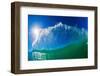 Water shot of a tubing wave off a Hawaiian beach-Mark A Johnson-Framed Photographic Print