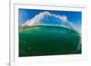 Water shot of a tubing wave off a Hawaiian beach-Mark A Johnson-Framed Photographic Print