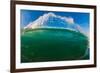 Water shot of a tubing wave off a Hawaiian beach-Mark A Johnson-Framed Photographic Print