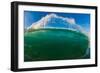 Water shot of a tubing wave off a Hawaiian beach-Mark A Johnson-Framed Photographic Print