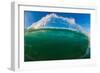 Water shot of a tubing wave off a Hawaiian beach-Mark A Johnson-Framed Photographic Print