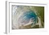 Water shot of a tubing wave off a Hawaiian beach-Mark A Johnson-Framed Photographic Print