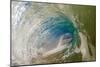 Water shot of a tubing wave off a Hawaiian beach-Mark A Johnson-Mounted Photographic Print