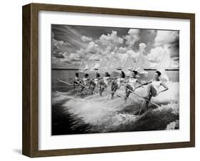 Water Ski Parade-The Chelsea Collection-Framed Art Print