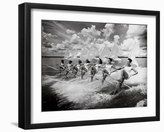 Water Ski Parade-The Chelsea Collection-Framed Art Print