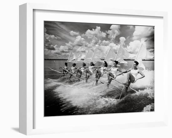 Water Ski Parade-The Chelsea Collection-Framed Art Print