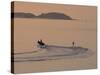 Water Skier, Dinard Bay, Cote d'Emeraude (Emerald Coast), Cotes d'Armor, Brittany, France-David Hughes-Stretched Canvas