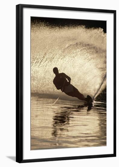Water Skier Splashing on a Turn-Rick Doyle-Framed Photographic Print