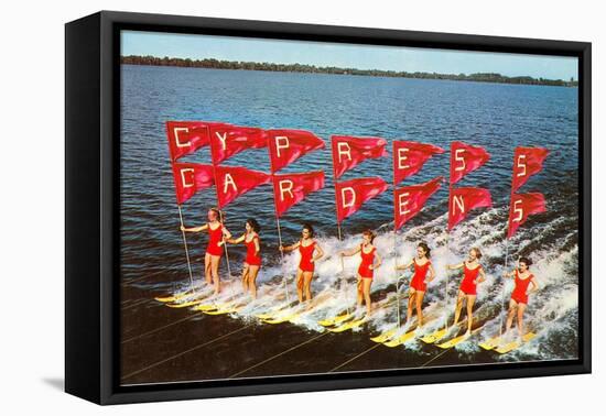 Water Skiers, Cypress Gardens, Florida-null-Framed Stretched Canvas