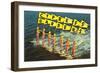 Water Skiers, Cypress Gardens, Florida-null-Framed Art Print