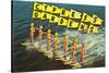 Water Skiers, Cypress Gardens, Florida-null-Stretched Canvas