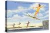 Water Skiers, Cypress Gardens, Florida-null-Stretched Canvas