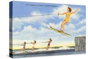 Water Skiers, Cypress Gardens, Florida-null-Stretched Canvas