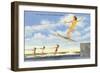 Water Skiers, Cypress Gardens, Florida-null-Framed Art Print