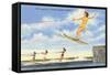 Water Skiers, Cypress Gardens, Florida-null-Framed Stretched Canvas