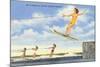 Water Skiers, Cypress Gardens, Florida-null-Mounted Art Print