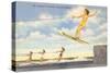 Water Skiers, Cypress Gardens, Florida-null-Stretched Canvas