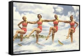 Water Skiers, Florida-null-Framed Stretched Canvas