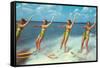 Water Skiers, Florida-null-Framed Stretched Canvas