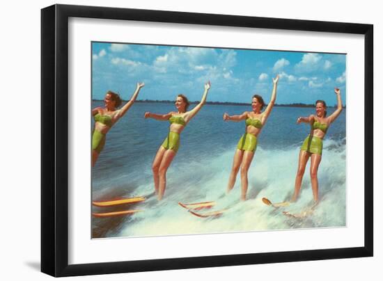 Water Skiers, Florida-null-Framed Art Print