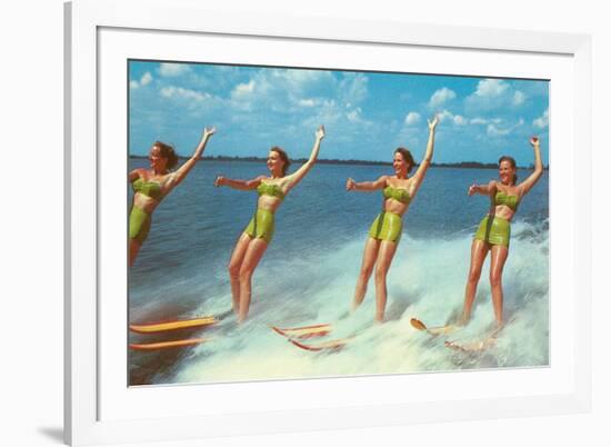 Water Skiers, Florida-null-Framed Premium Giclee Print