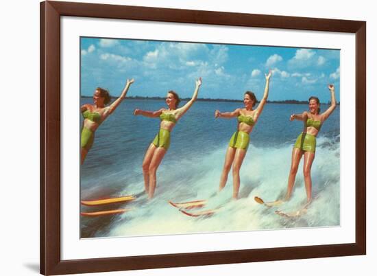 Water Skiers, Florida-null-Framed Premium Giclee Print