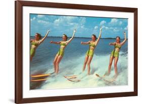 Water Skiers, Florida-null-Framed Premium Giclee Print