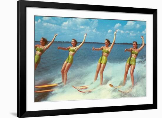 Water Skiers, Florida-null-Framed Premium Giclee Print