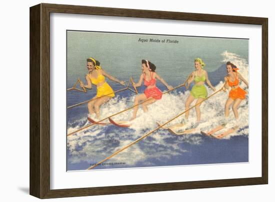 Water Skiers, Florida-null-Framed Art Print