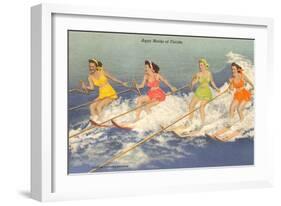 Water Skiers, Florida-null-Framed Art Print