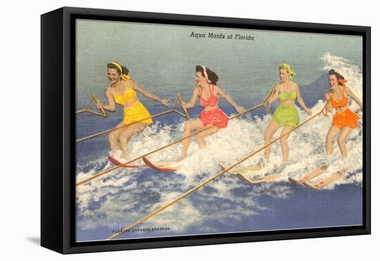 Water Skiers, Florida-null-Framed Stretched Canvas