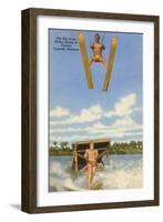 Water Skiers, Florida-null-Framed Art Print