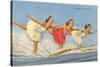 Water Skiers, Florida-null-Stretched Canvas