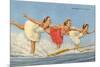 Water Skiers, Florida-null-Mounted Art Print