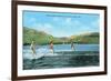 Water Skiers, Pineview Lake-null-Framed Art Print